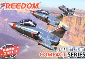Freedom/自由 162704 Q版战机 USAF F-104 + TF-104 星