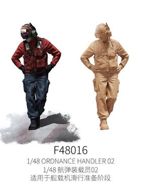 星河模型F48016 3D打印微缩舰载机弹射组地勤人像-航弹装载员02