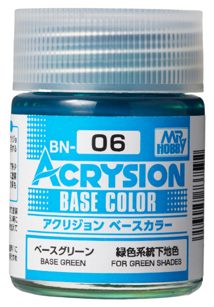 MR.HOBBY/郡仕 BN06 基础绿色 ACRYSION系18ml水性模型油漆
