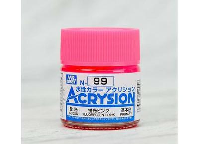 郡仕N99荧光粉红色水性模型油漆