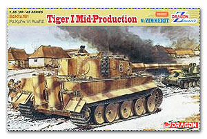 dragon/威龙 6700 6号重战车虎式中期型及齐默里防磁披覆"升级版"