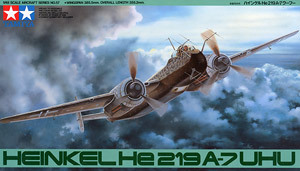 TAMIYA/田宫 61057 亨克尔 He219A-7 猫头鹰 夜间战斗机 (1/48)