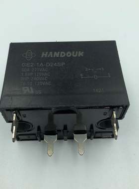 HANDOUK继电器 GE2-1A-DC24SP 24VDC 四脚30A/277VAC