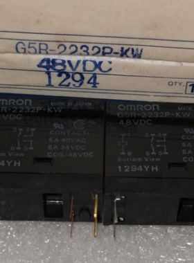 G5R-2232P-KW 24VDC 欧姆龙继电器 G5R-2232P-KW 48VDC 两常开48V