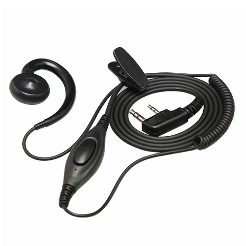 对讲机耳挂式降噪头手配件宝锋