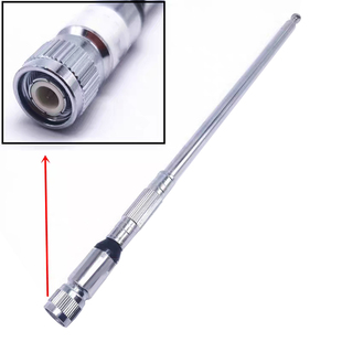 TNC不锈钢拉杆天线TCA PRC148/PRC152哈里斯对讲机伸缩天线1.2米