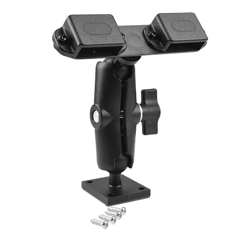 QX-Z1车载台对讲机手咪支架越野车大货车手柄款挂架夹一托二