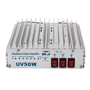 UV双段功放对讲机功率放大器BJ-UV50W全模式单边功率放大器30公里