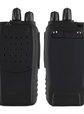 宝锋对讲机配件BF-888S/777S/666S保护硅胶套黑色硅胶宝峰防摔套