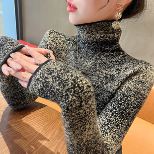 高领毛衣秋冬女款2025新款修身上衣显瘦加厚打底衫内搭洋气女装