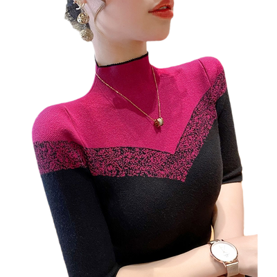 蜜熙春装新款洋气打底衫上衣