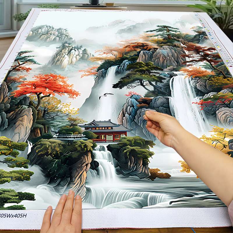 简单花卉装饰画走廊过道水风景