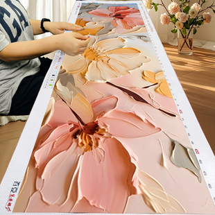 花团锦簇十字绣2025新款油画花卉卧室床头现代简约刺绣手工自己绣