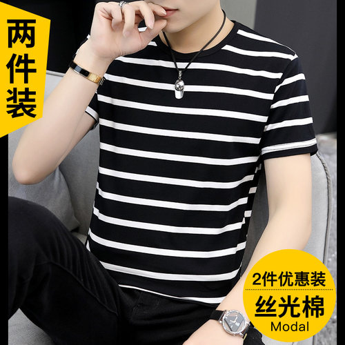 丝光棉短袖夏季新款海魂衫潮