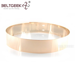 BELTGEEK-欧美简约双扣式全金属女士装饰腰带 腰封