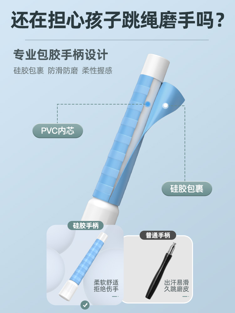 跳绳2.0幼儿园初学学生 中考专用儿童一年级小学生沙专业式氏绳子