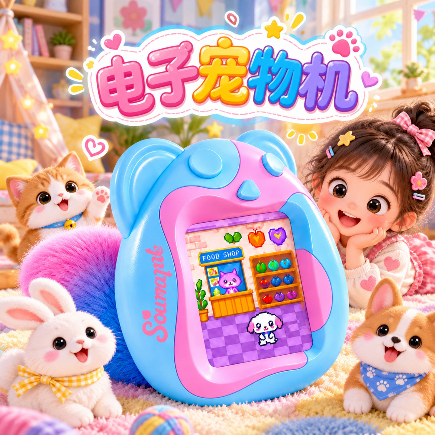 2026新款拓麻歌子电子宠物机儿童益智萌宠掌上游戏机电子玩具彩屏