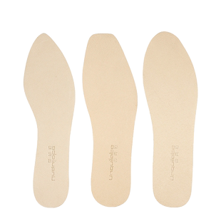 方头超薄真皮方头高跟单鞋防滑真皮女鞋尖头减震防磨脚自粘鞋垫