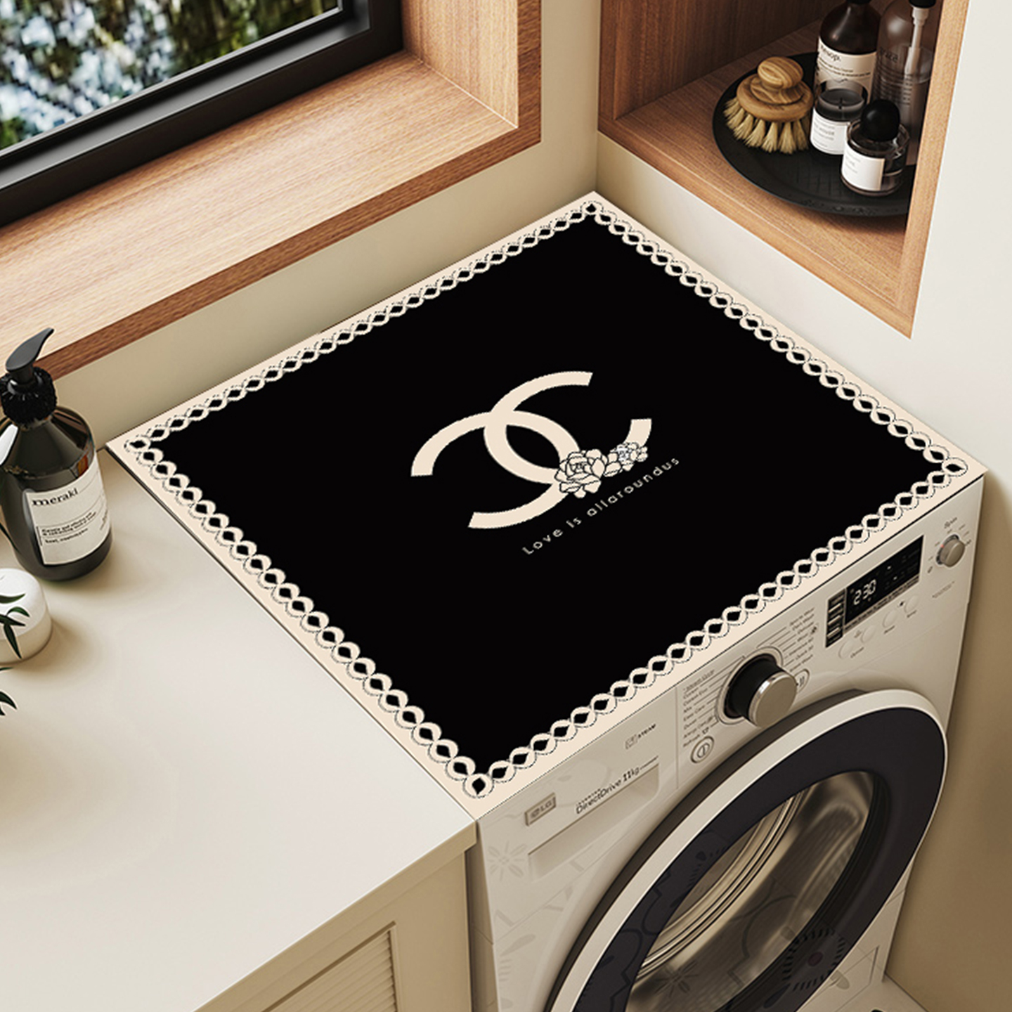 姗珊来迟洗衣机盖垫吸水防滑防晒