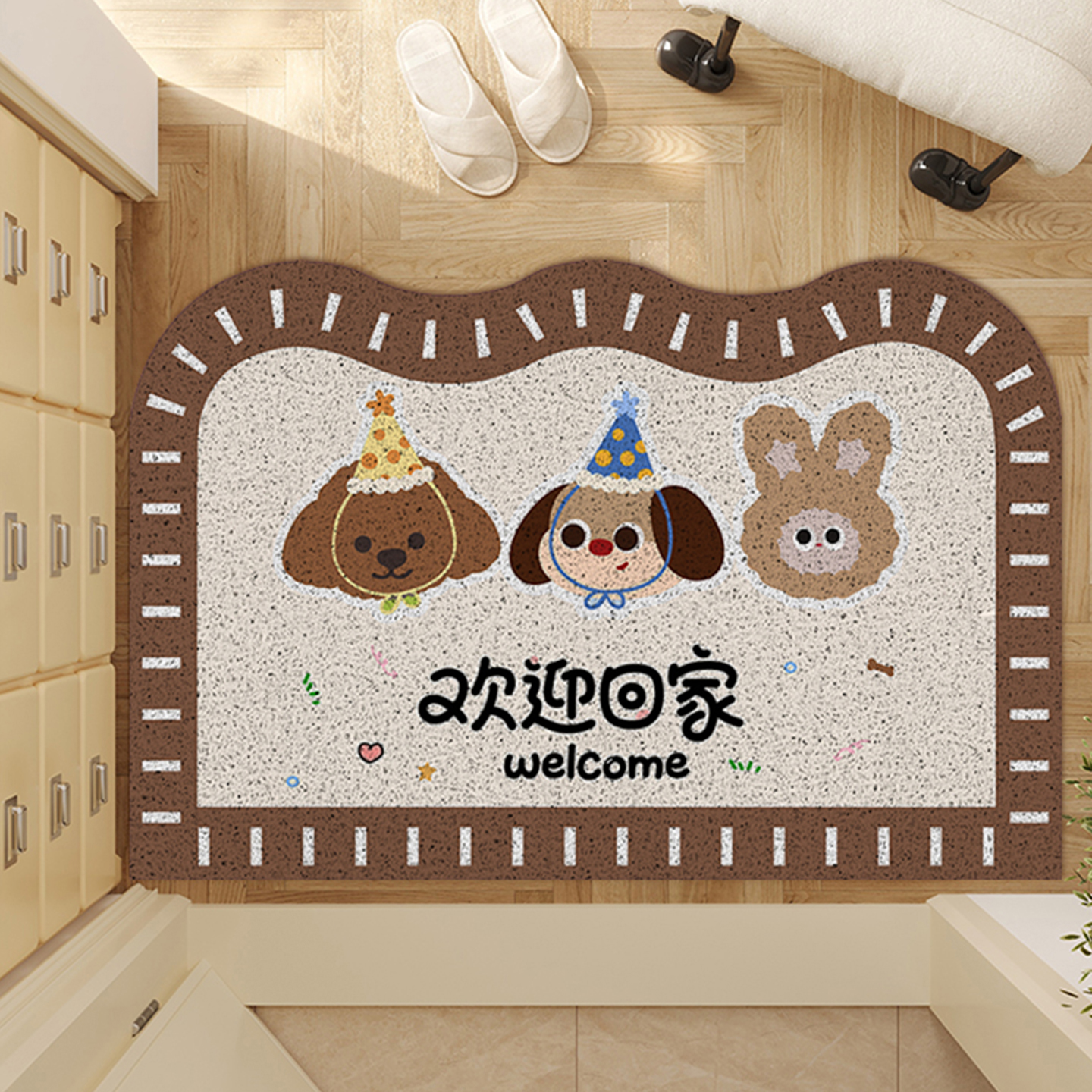 卡通入户门地垫丝圈进门门口耐脏