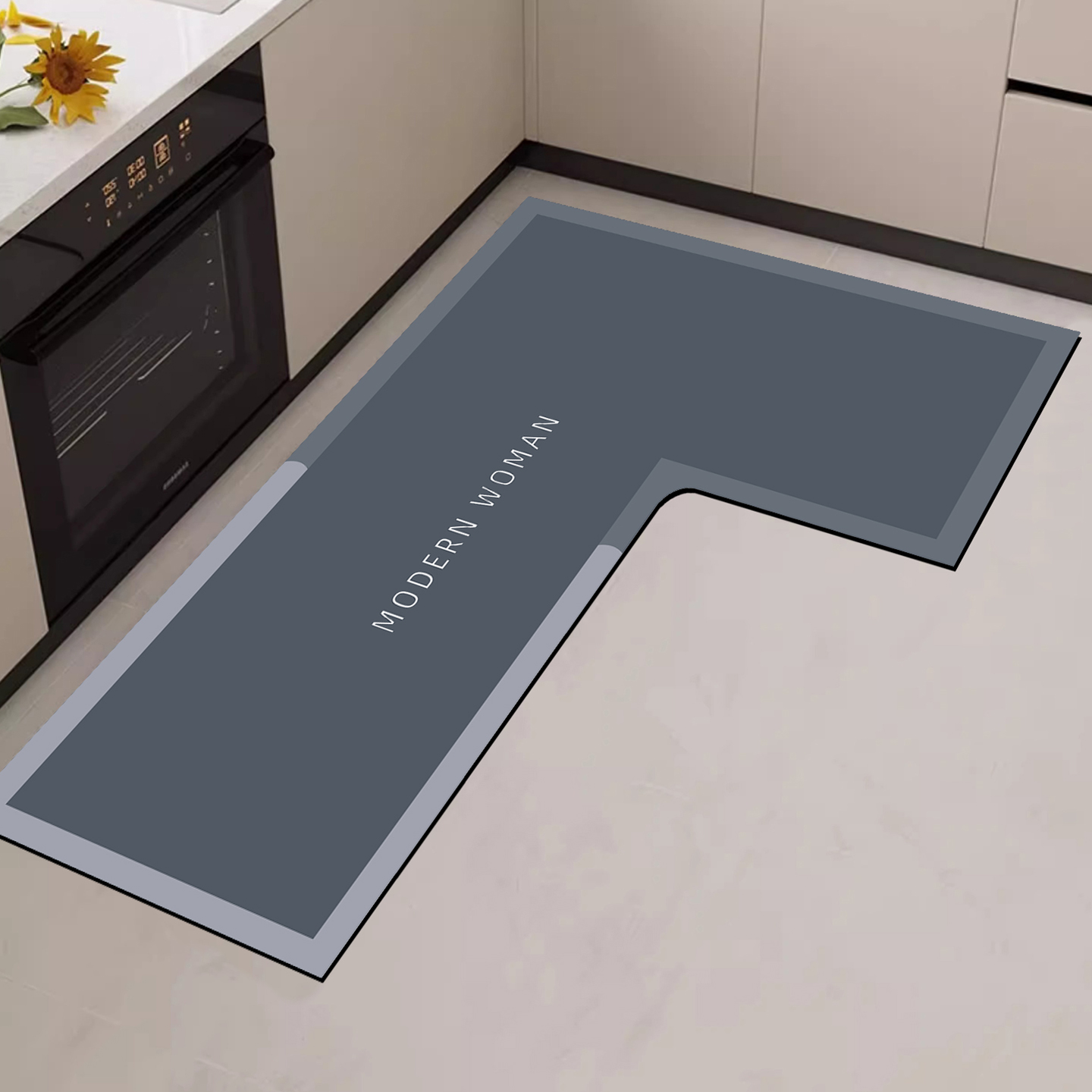 厨房地垫L型转角专用脚垫7字型