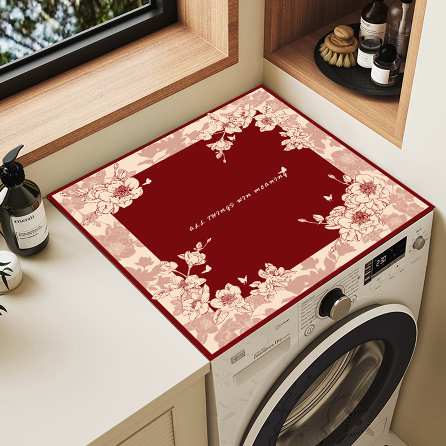 姗珊来迟洗衣机盖垫吸水防滑防晒