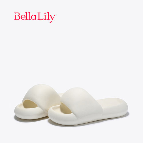 bellalily甜美防滑踩屎感一字拖