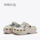 百搭拖鞋 BellaLily夏季 外穿厚底懒人鞋 舒适踩屎感洞洞鞋 新款