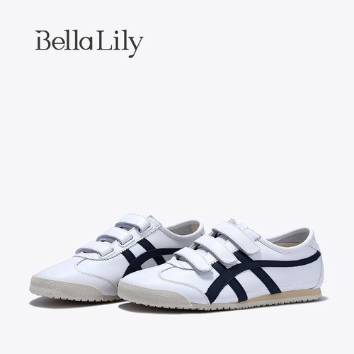 bellalily休闲平底魔术贴德训鞋