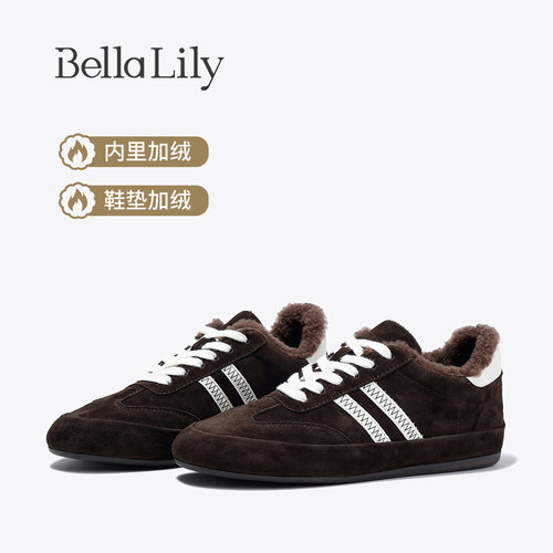 加绒时尚板鞋女