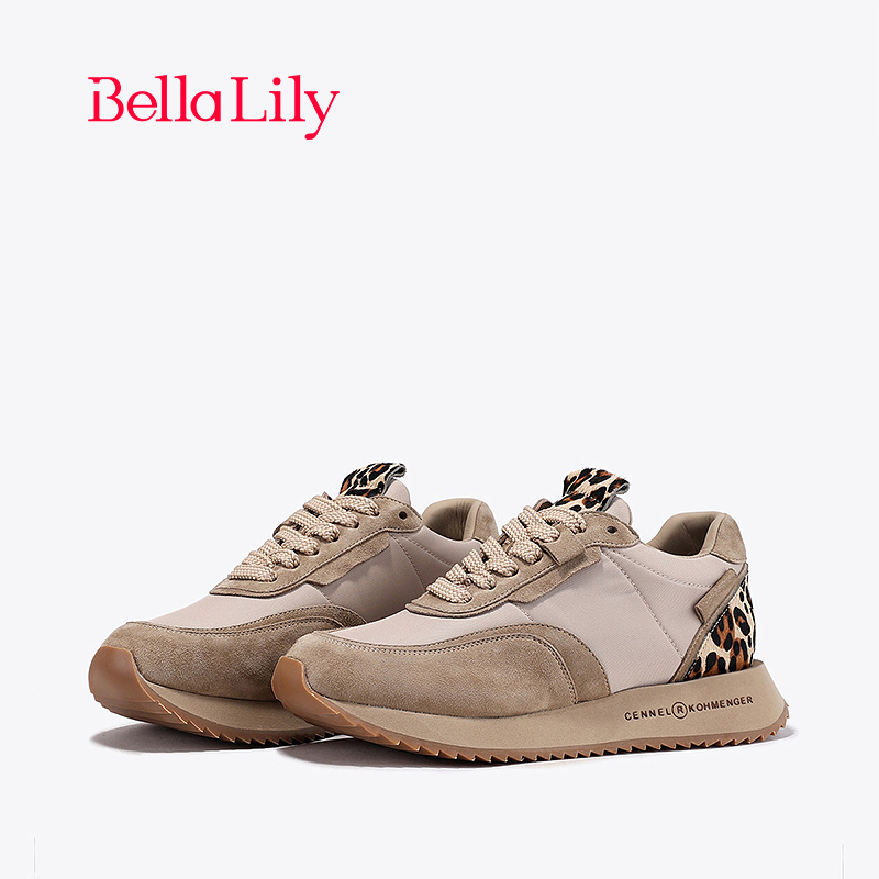 bellalily复古平底运动阿甘鞋