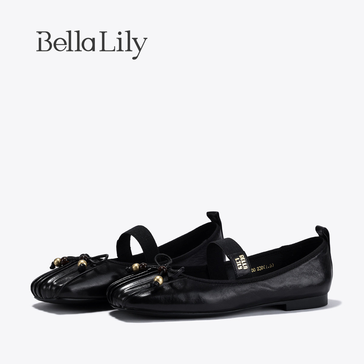 BellaLily2026春季新款气质羊皮玛丽珍鞋女平底优雅芭蕾舞鞋单鞋,女鞋,玛丽珍鞋,淘宝优惠券,粉丝福利购,淘宝优惠卷