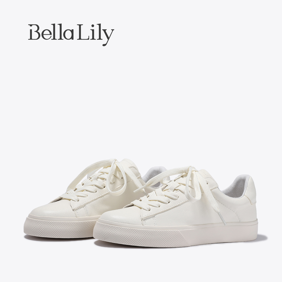 BellaLily2025夏季新款经典百搭小白鞋通勤舒适休闲鞋软底运动鞋