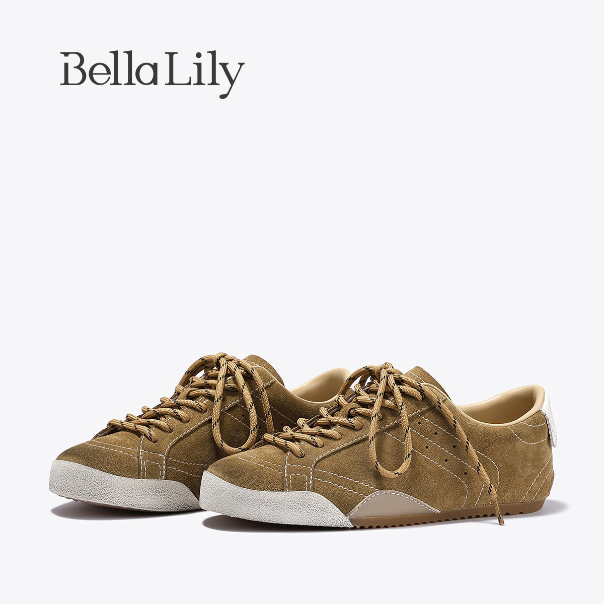 BellaLily2025夏季新款复古牛皮做旧阿甘鞋女潮流板鞋平底休闲鞋,女鞋,时尚休闲鞋,淘宝优惠券,粉丝福利购,淘宝优惠卷