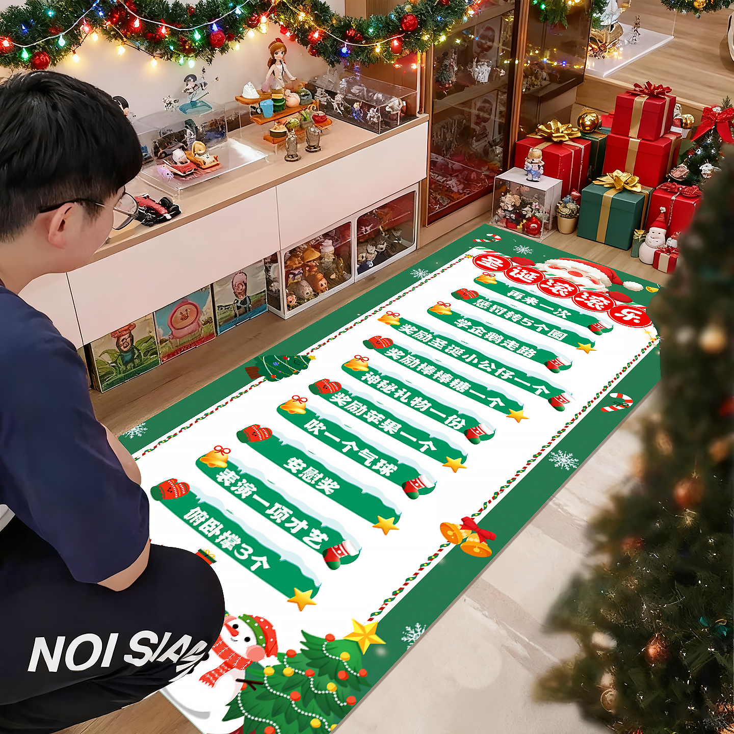 圣诞节滚滚乐游戏海报道具