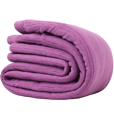 女士紫色驼绒保暖棉裤