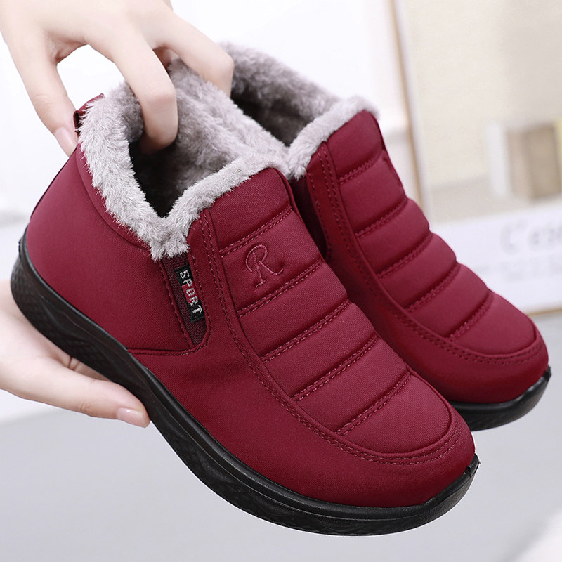 棉鞋女冬加绒保暖老北京布鞋新款中老年妈妈鞋防水防滑老人雪地靴,女鞋,棉鞋,淘宝优惠券,粉丝福利购,淘宝优惠卷