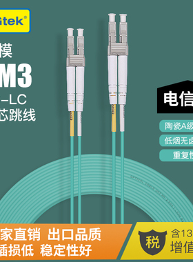 电信级铠装万兆多模双芯LC-LC光纤跳线OM3尾纤电信级SC-SC1M 3米5米可定制光纤线尾纤