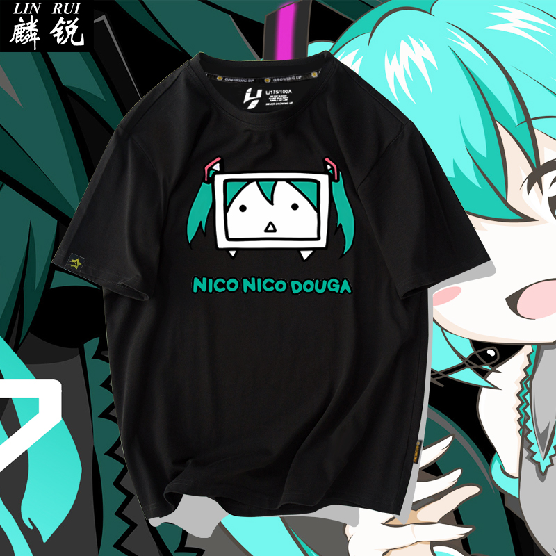 初音未来联名日本niconico短袖