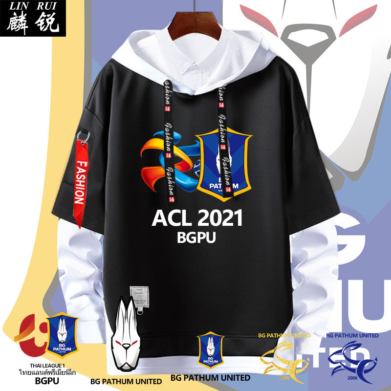 BG巴吞联队服泰超亚冠足球迷服连帽卫衣男女外套曼谷玻璃球衣服装