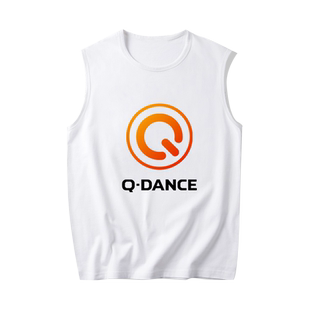 猎头者hardstyle Q-Dance电音DJ无袖T恤衫男士纯棉背心凉快上衣服