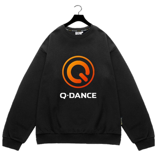 猎头者hardstyle Q-Dance电音DJ圆领卫衣薄款男女学生加绒长袖衫