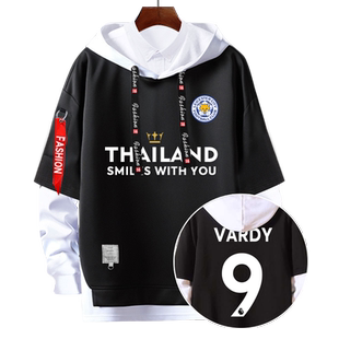 莱斯特城队服狐狸城瓦尔迪同款足球迷服连帽卫衣男女外套球衣服装