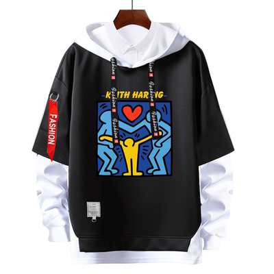 凯斯街头艺术家外套连帽卫衣哈林