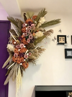 干花花束客厅装饰摆件仿真花艺摆设花瓶插花摆设花艺摆件