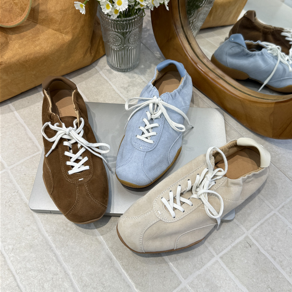 MONIKA2026春新复古德训鞋系带休闲运动阿甘鞋头层羊猄皮X6006-03,女鞋,时尚休闲鞋,淘宝优惠券,粉丝福利购,淘宝优惠卷