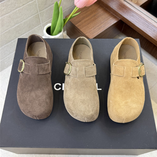 加绒保暖秋冬季一脚蹬全包勃肯鞋