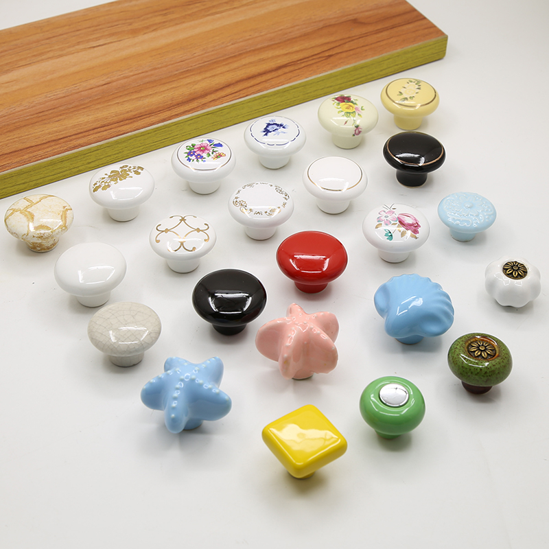 拉德单孔陶瓷柜门抽屉免打孔