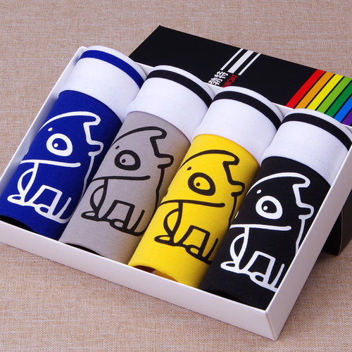 纯棉卡通青年潮流个性男士内裤