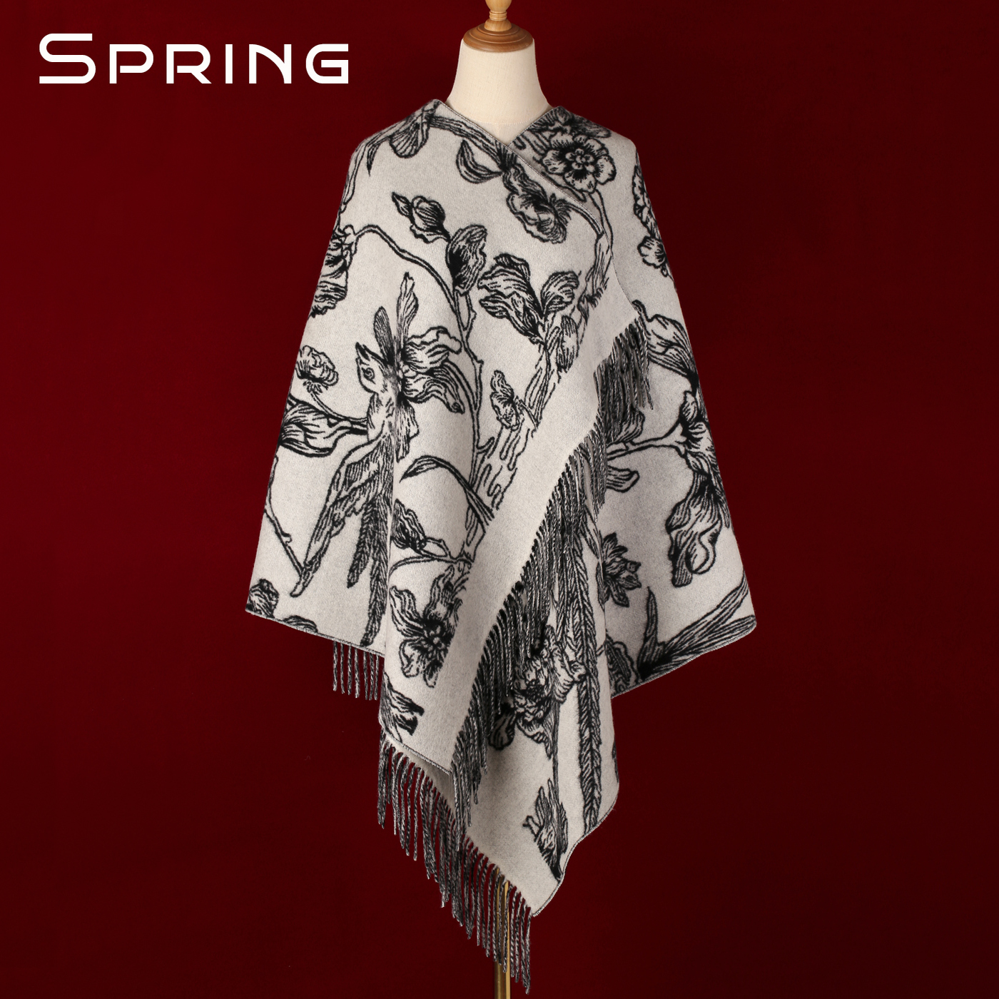 羊毛围巾女秋冬新款保暖披肩围脖